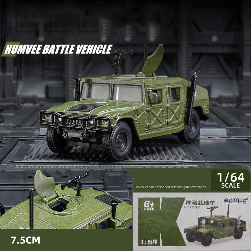 Hummer Military Vehicle Model 164 scale green Humvee battle vehicle replica 75cm