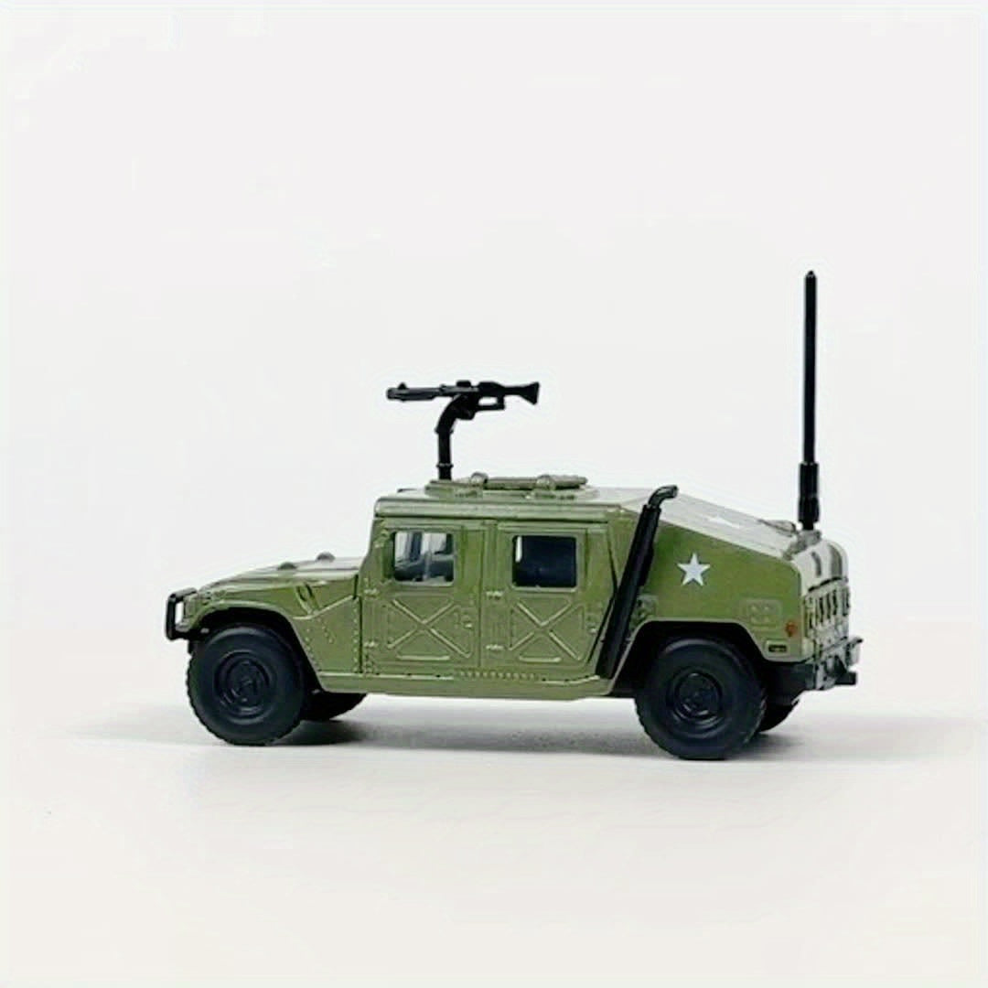 Green Hummer Military Vehicle Model with mounted gun and antenna by Military-Outdoors.com