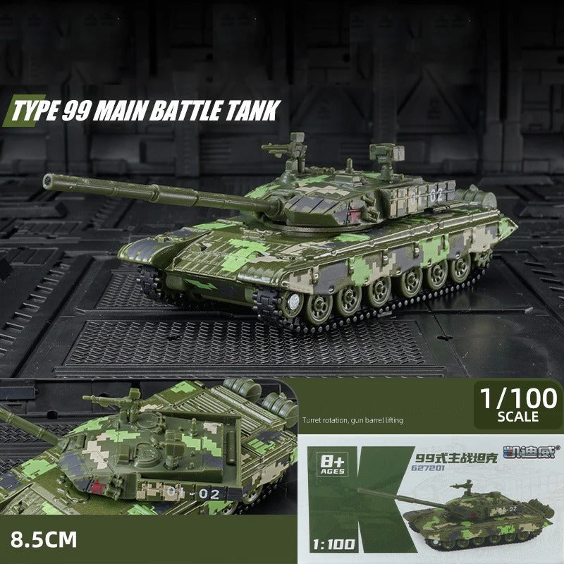 Hummer Military Vehicle Model Type 99 Main Battle Tank detailed replica in camo colors