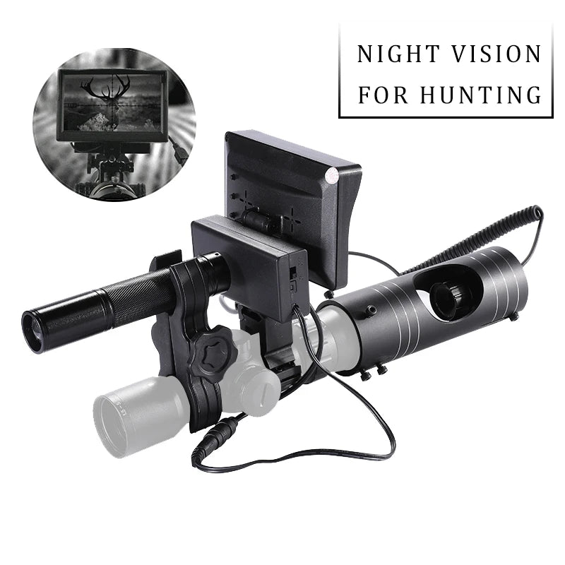 Infrared night vision camera with screen display and mount for hunting from Military-Outdoors.com
