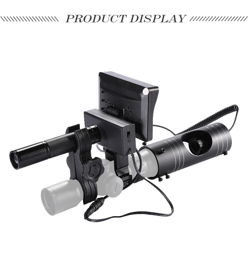 Military-Outdoors.com infrared night vision camera with mounted display and wired controls