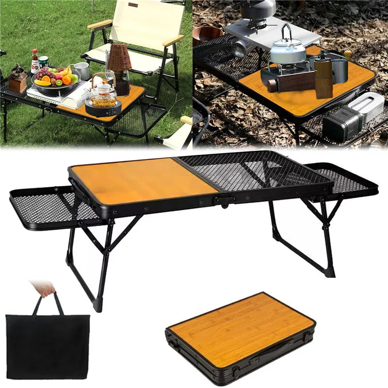 Iron Mesh Folding Table - Durable & Portable Outdoor Gear Table
