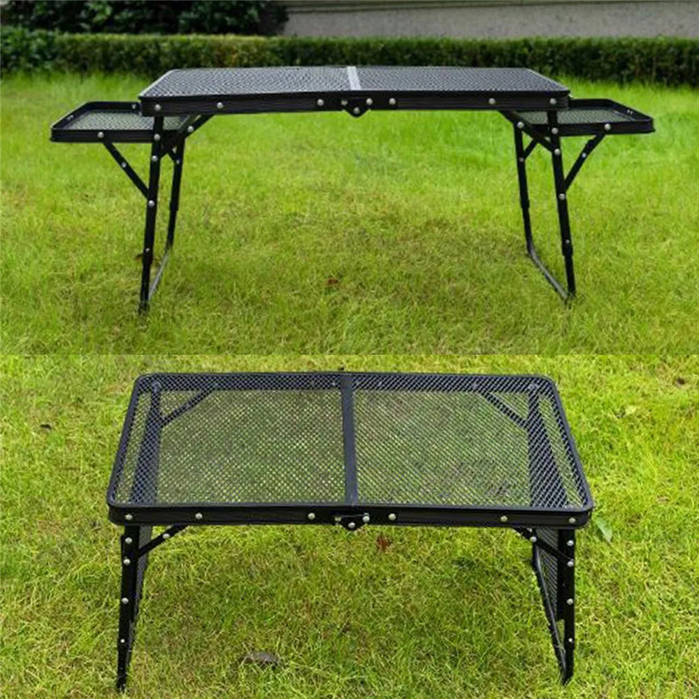 Iron Mesh Folding Table - Durable & Portable Outdoor Gear Table