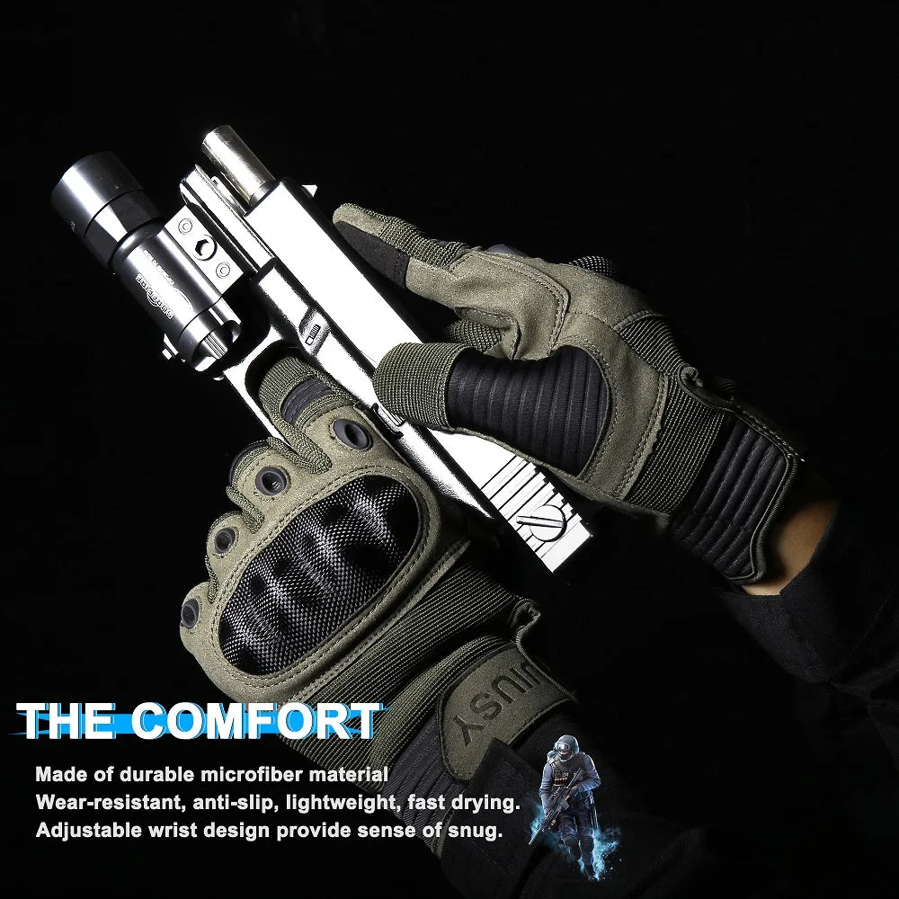 Military Gloves With Touchscreen Ability - Durable Tactical Gear Gloves
