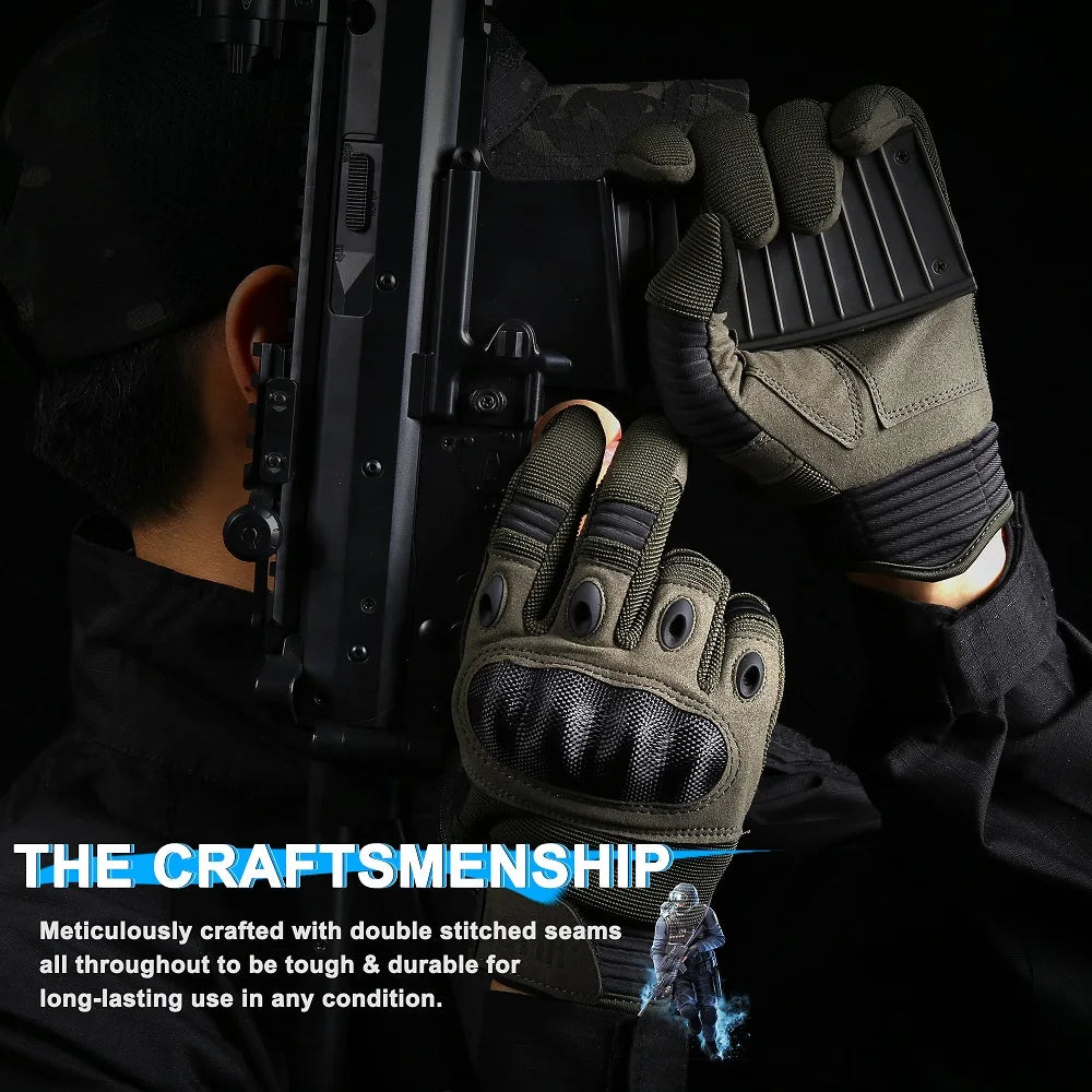 Military Gloves With Touchscreen Ability - Durable Tactical Gear Gloves