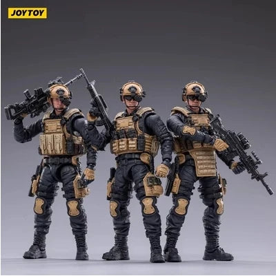 JOYTOY special forces set action figures in tactical gear holding firearms from Military-Outdoors.com