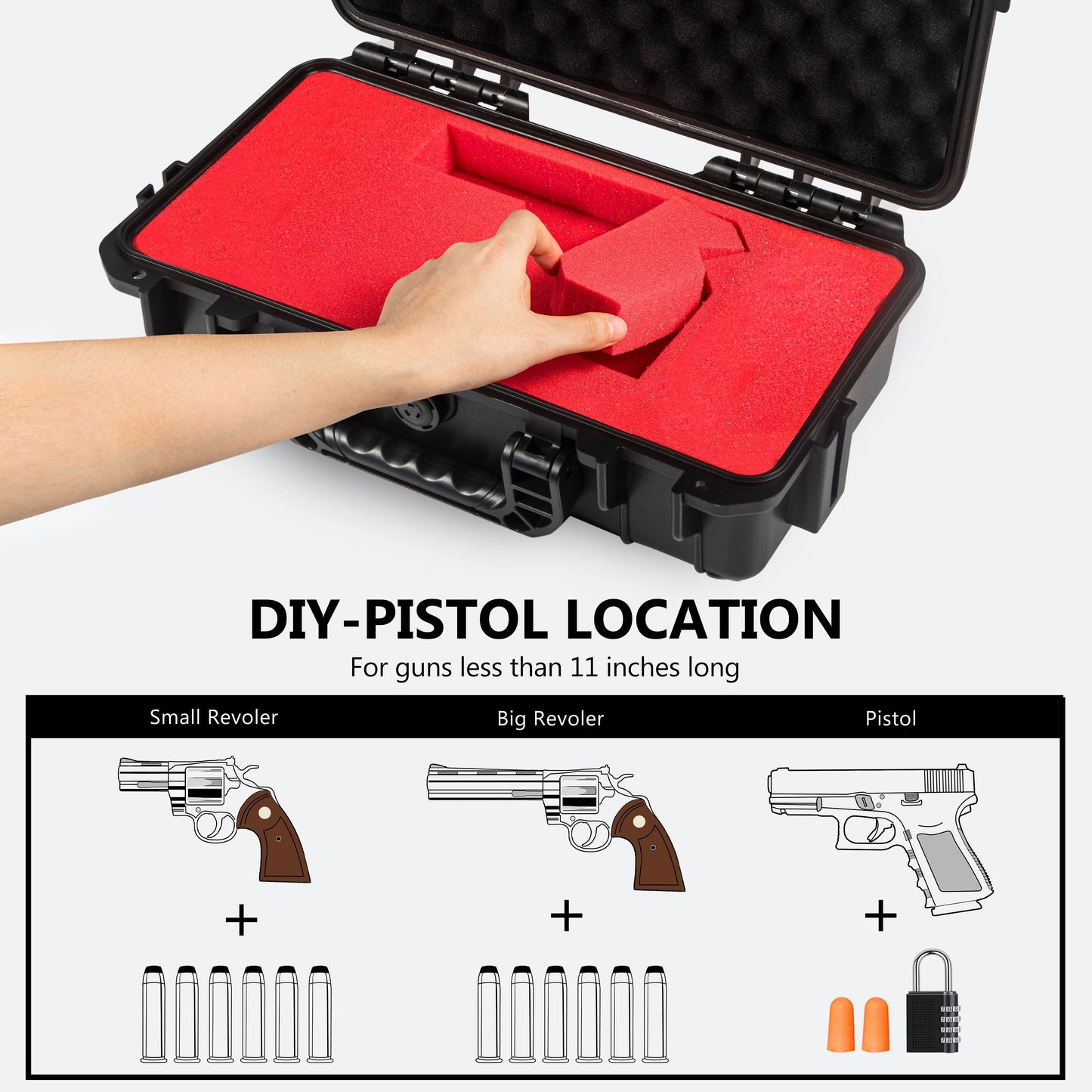 Full Protection Revolver Storage Box GunSafe