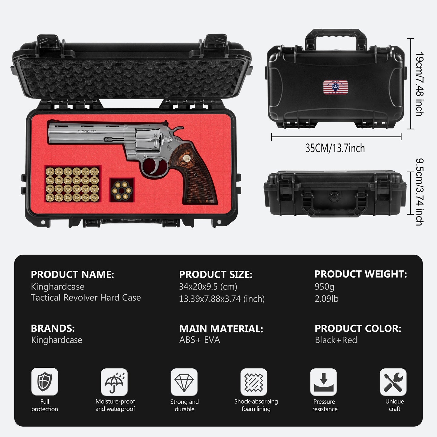 Full Protection Revolver Storage Box GunSafe