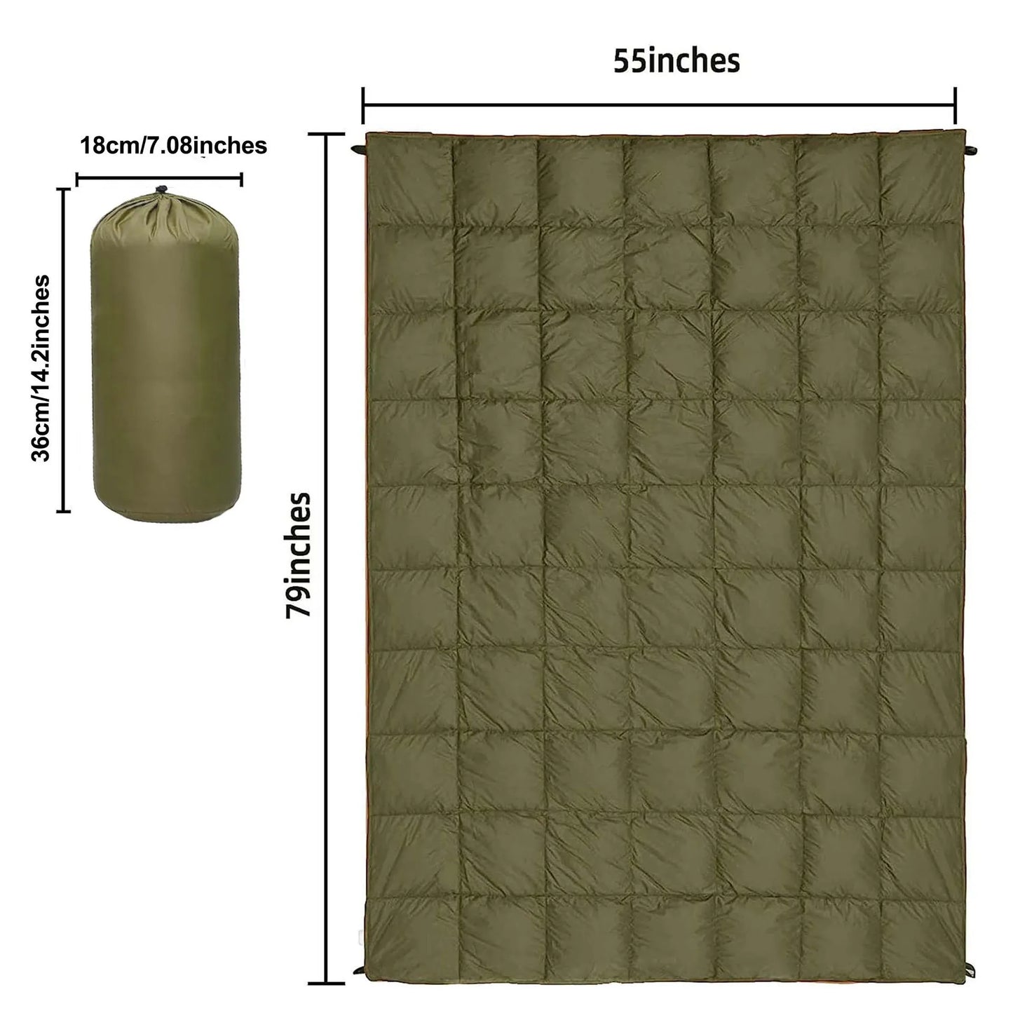 Lightweight Camping Blanket by Military-Outdoors.com Blanket