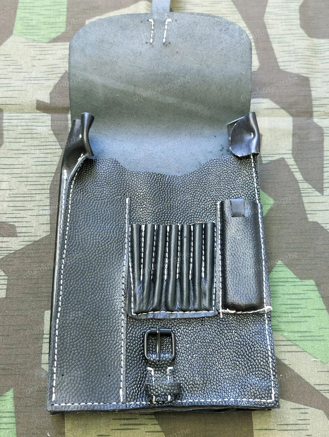WWII German Officer M35 Leather Map Case Replica