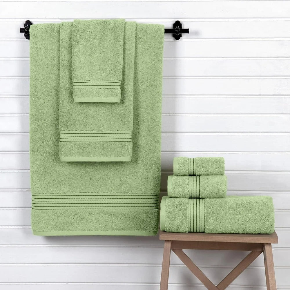 6 Military Green Towels Cotton Set, Free Shipping Military-Outdoors.com