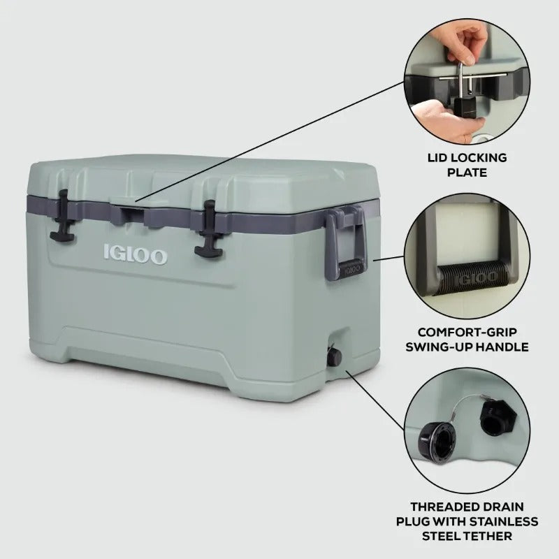 Igloo Hard Cooler Box for Outdoor Adventures 25-72 QT Military-Outdoors.com