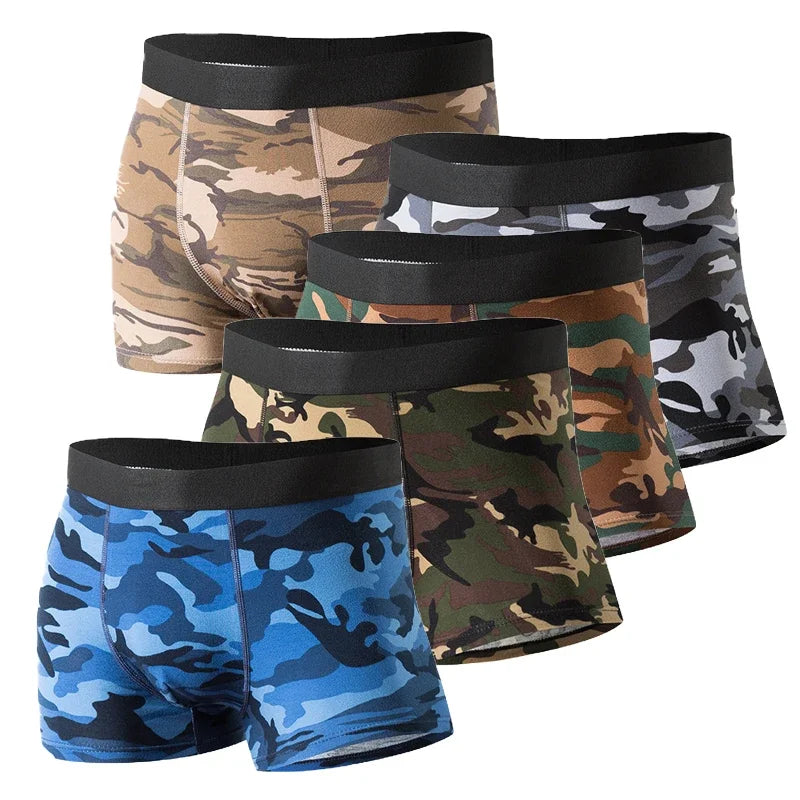 Military Mens Cotton Boxers Panties Underwear