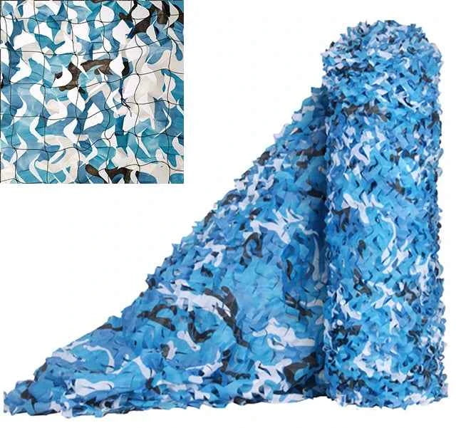 Military-Grade Camouflage Cover for Outdoor Use Sea Blue Nets