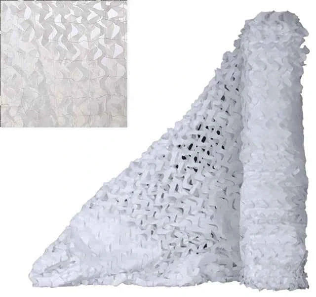 Military-Grade Camouflage Cover for Outdoor Use Snow White Nets