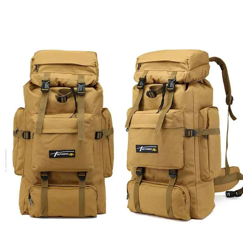 Military Large Rucksack for Outdoor Adventures Khaki Bags
