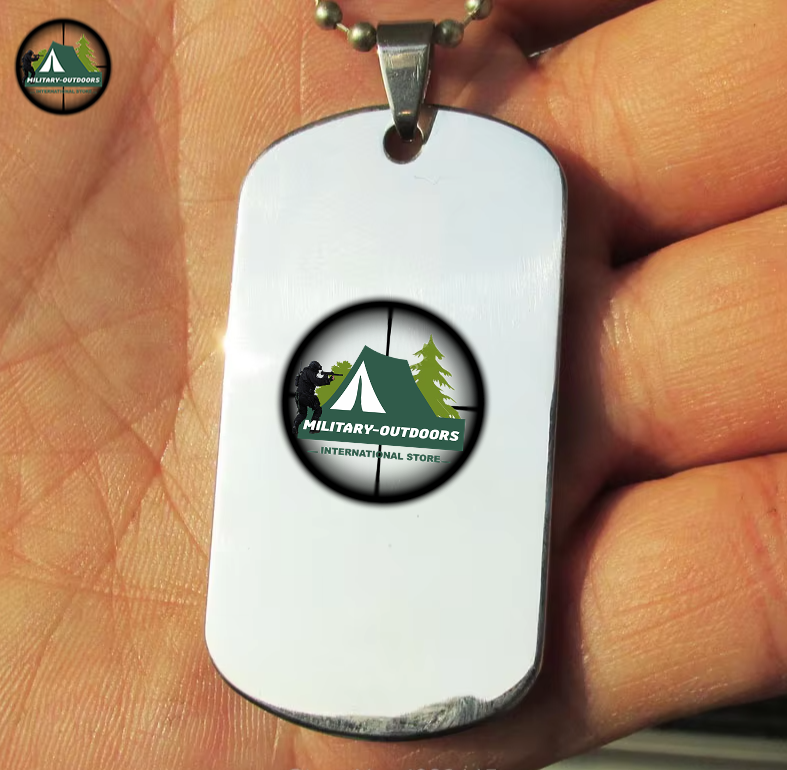 500pcs Lot Blank Army Dog Tags for Laser Engraving DogTag