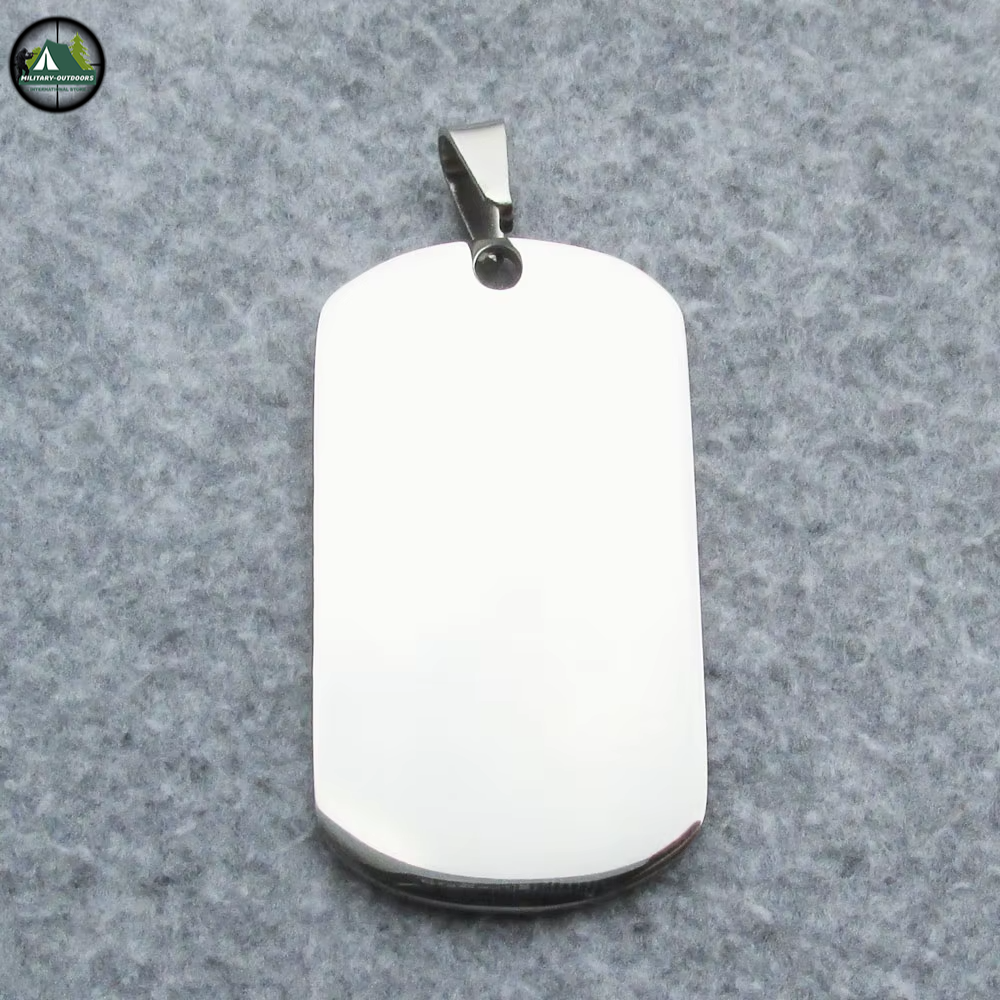 500pcs Lot Blank Army Dog Tags for Laser Engraving Mirror Surface DogTag
