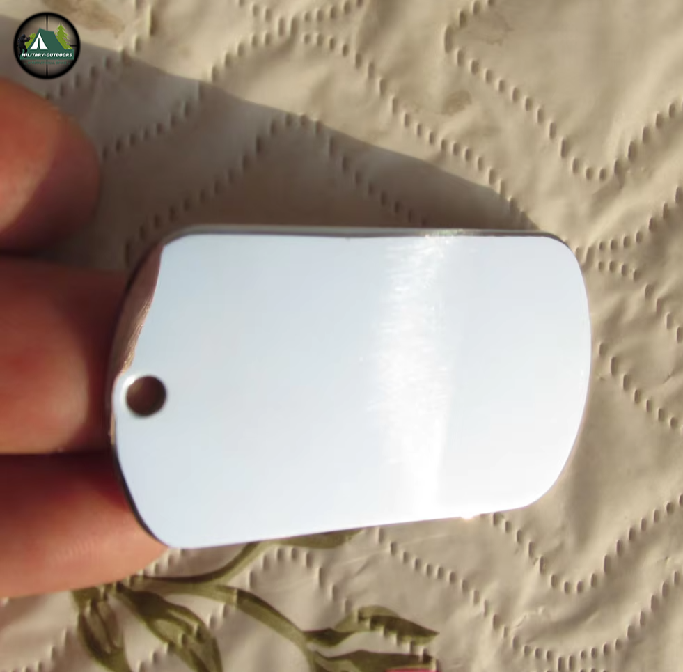 500pcs Lot Blank Army Dog Tags for Laser Engraving DogTag