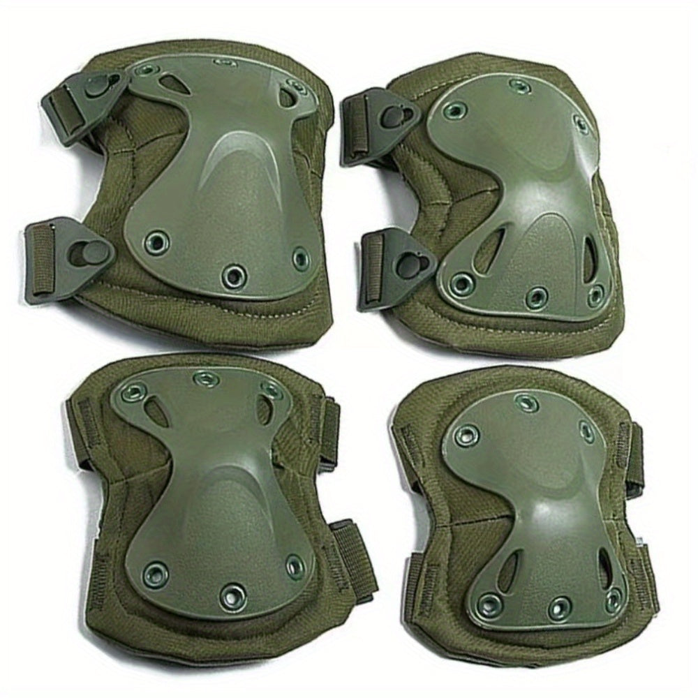 Combat Knee And Elbow Protective Pads Army Green Four Piece Set Knee pad