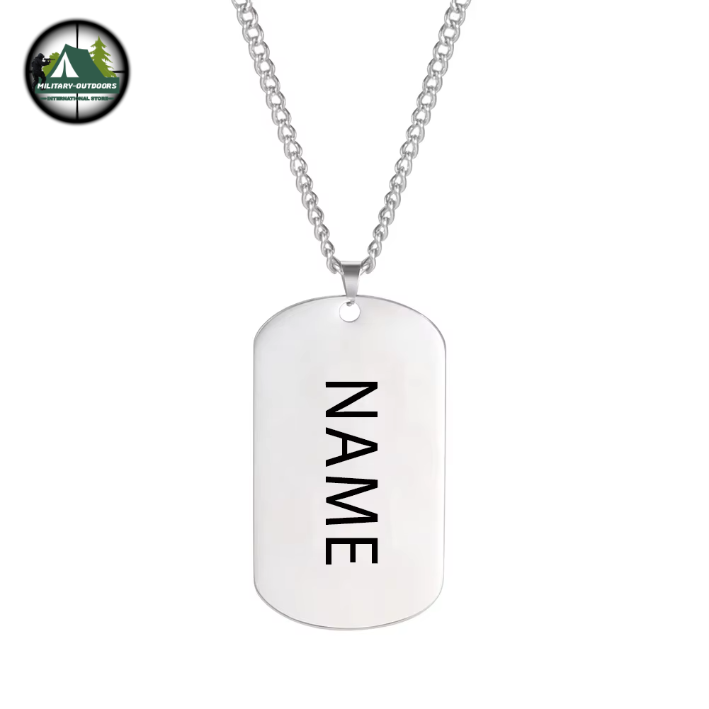 Custom Military Dog Tag Necklace by Military-Outdoors Name CHINA DogTag