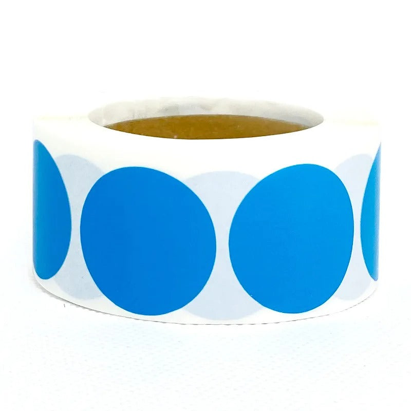 Roll of blue fluorescent round labels 25mm for shooting target marking from Military-Outdoors.com