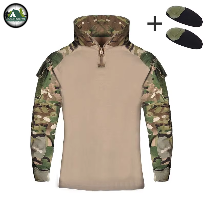 Kids US Army Tactical Military Uniform CP shirt Costume