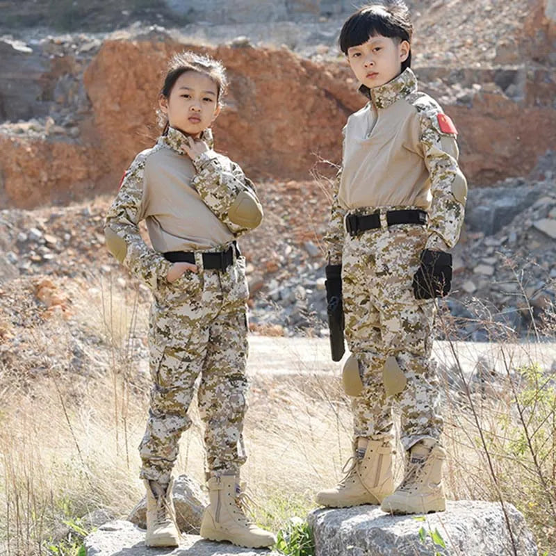 Kids US Army Tactical Military Uniform Costume
