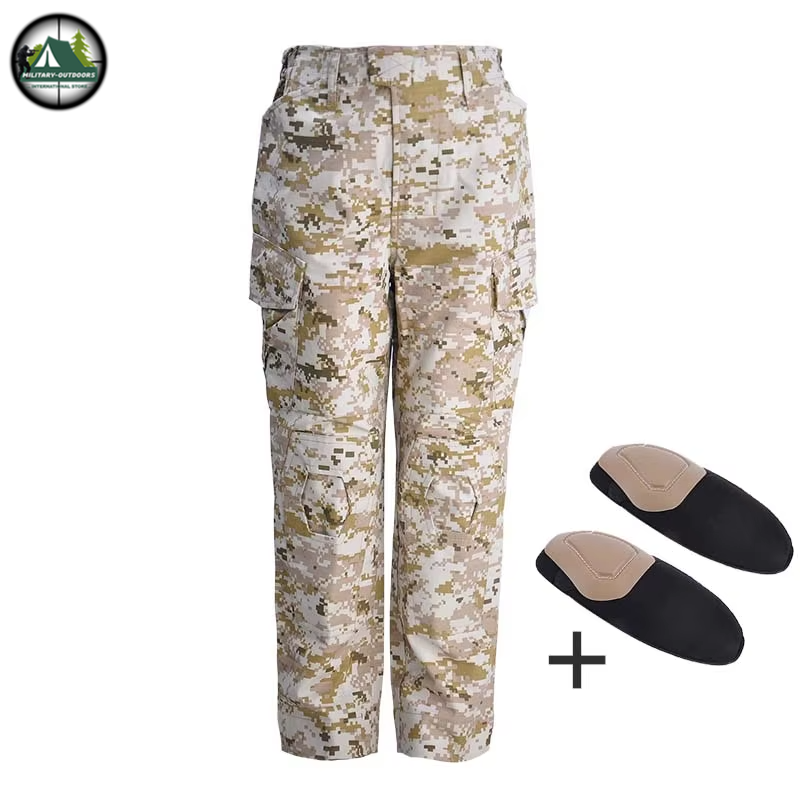 Kids US Army Tactical Military Uniform desert digital pants Costume