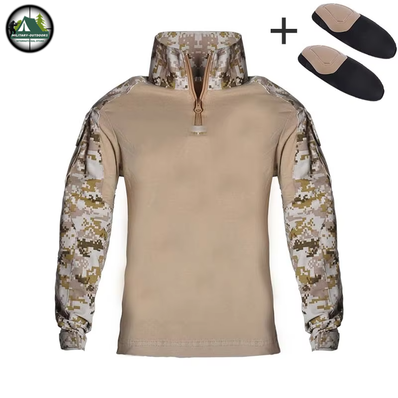 Kids US Army Tactical Military Uniform desert digital shirt Costume