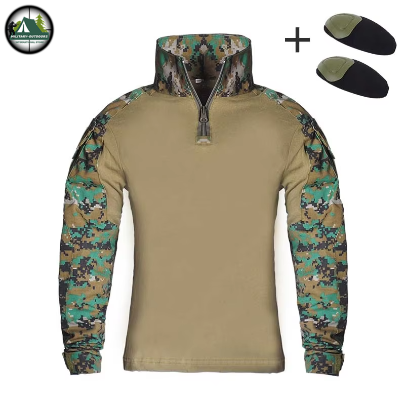 Kids US Army Tactical Military Uniform jungle digital shirt Costume