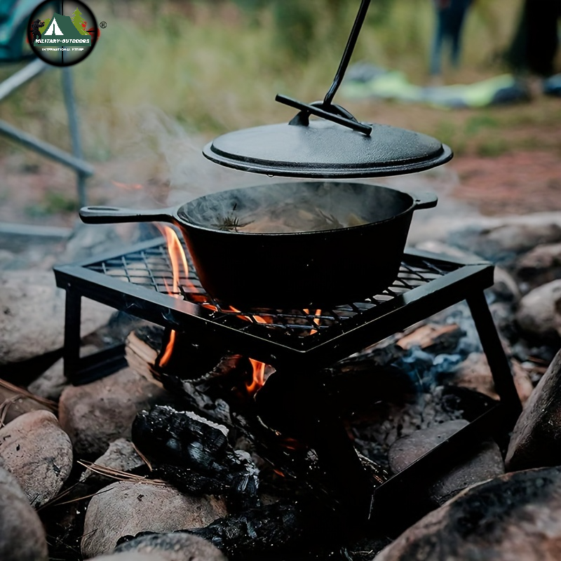 Military-Outdoors Outdoor Bonfire Grill for Camping Grill