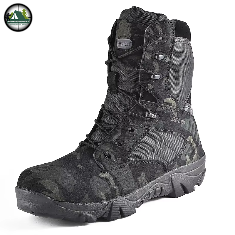 Military-Outdoors Special Forces Ankle Boots - Tactical Gear Black CP Tactical Boots