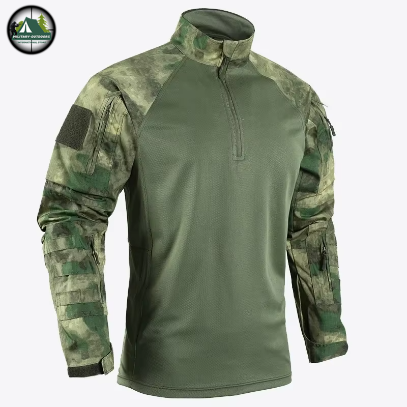 Tactical Combat Long Sleeve T-Shirts ruin green Tactical T-Shirt