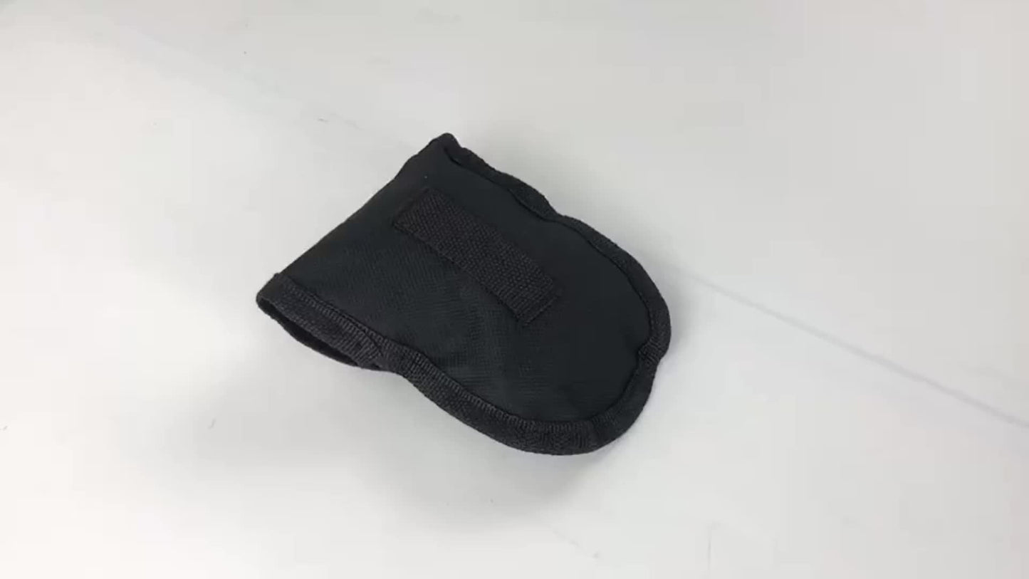 Military-Outdoors.com ultimate pocket chainsaw in black protective pouch for outdoor use