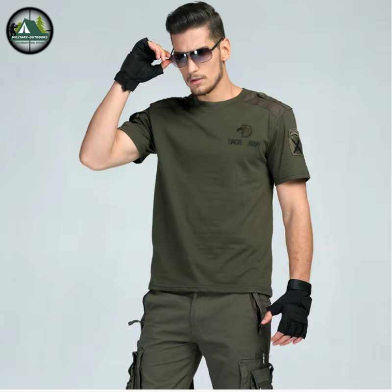 US Navy combat t-shirt in olive green featuring military-inspired designs and comfortable fit