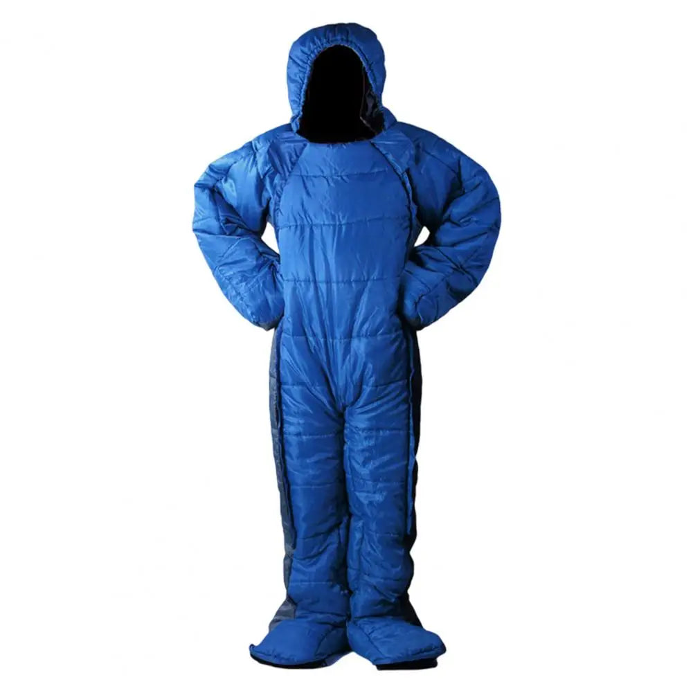 Winter Mummy Shape Sleeping Bag To -5 Degree Celsius Blue 200cm Sleeping Bag