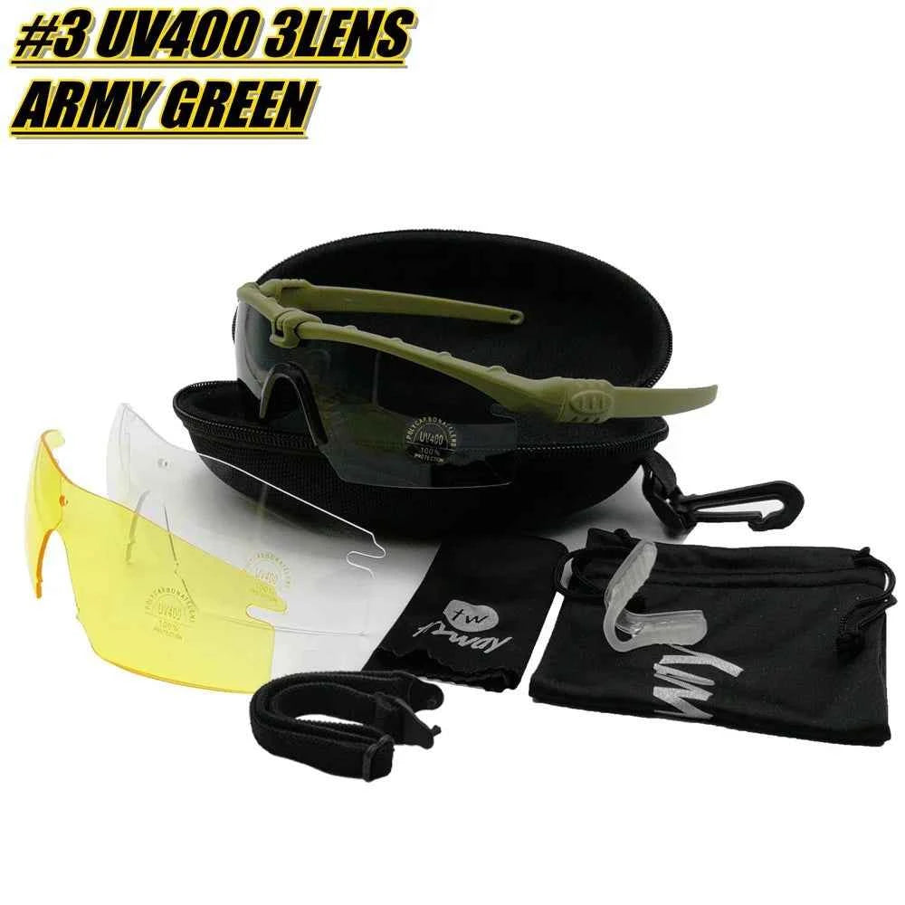 Protection Military Shooting Glasses 3 Sunglasses