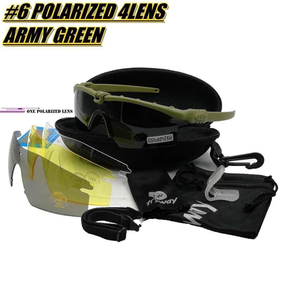 Protection Military Shooting Glasses 6 Sunglasses