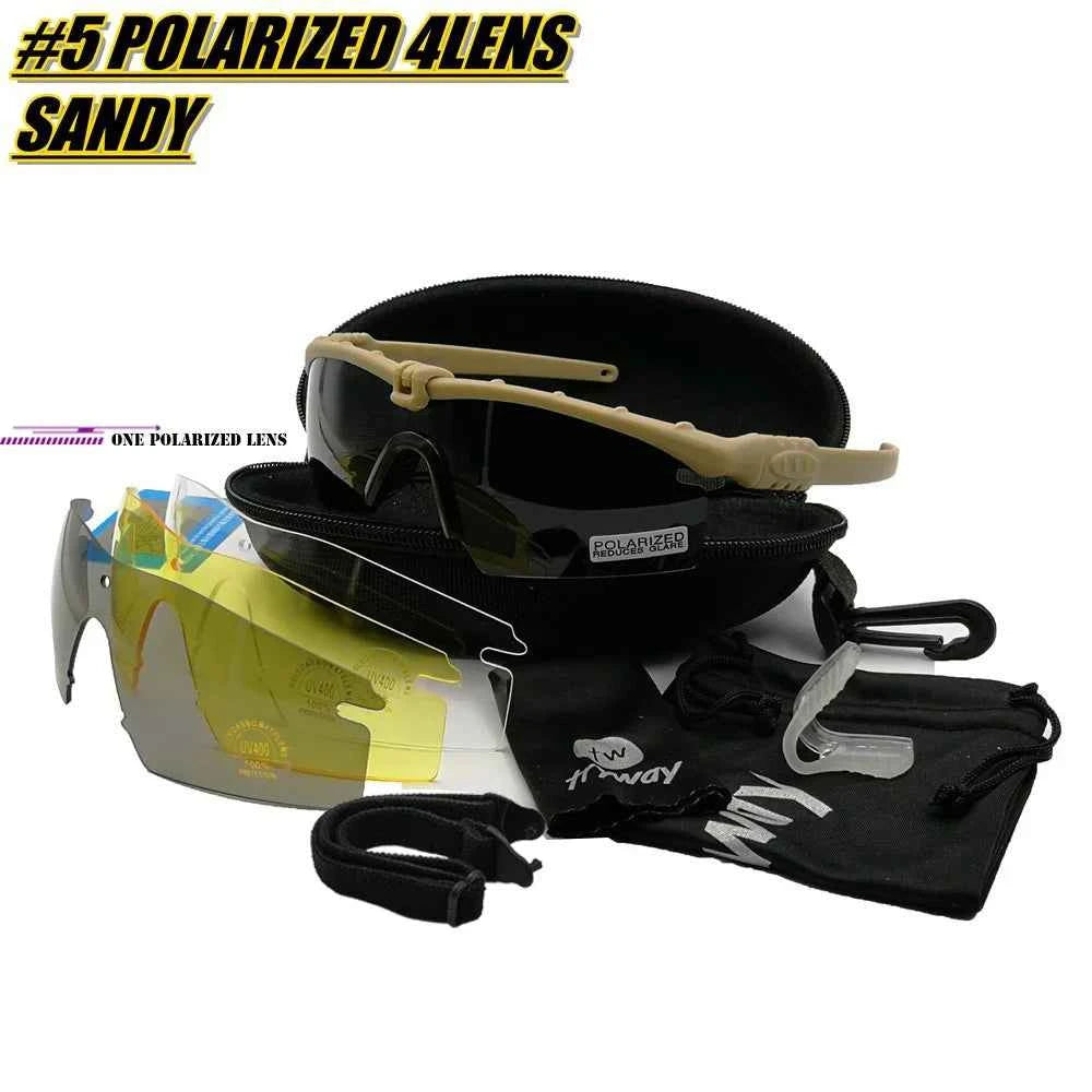 Protection Military Shooting Glasses 5 Sunglasses