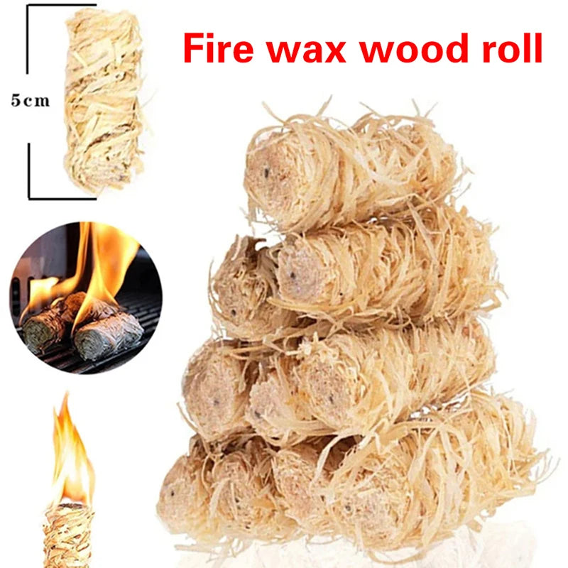8 Pcs Natural Pine Fire Starters for Camping Default Title Camping