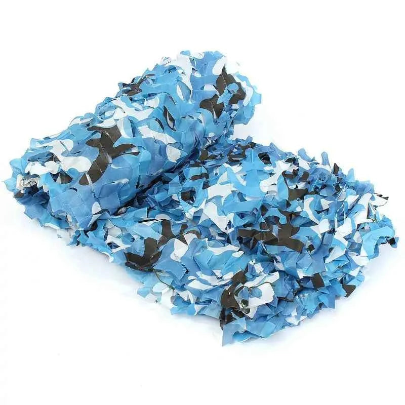 Military-Grade Outdoor Camo Net - Various Sizes Available Blue Nets