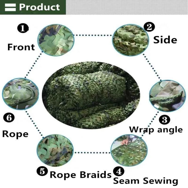 Military-Grade Outdoor Camo Net - Various Sizes Available Nets