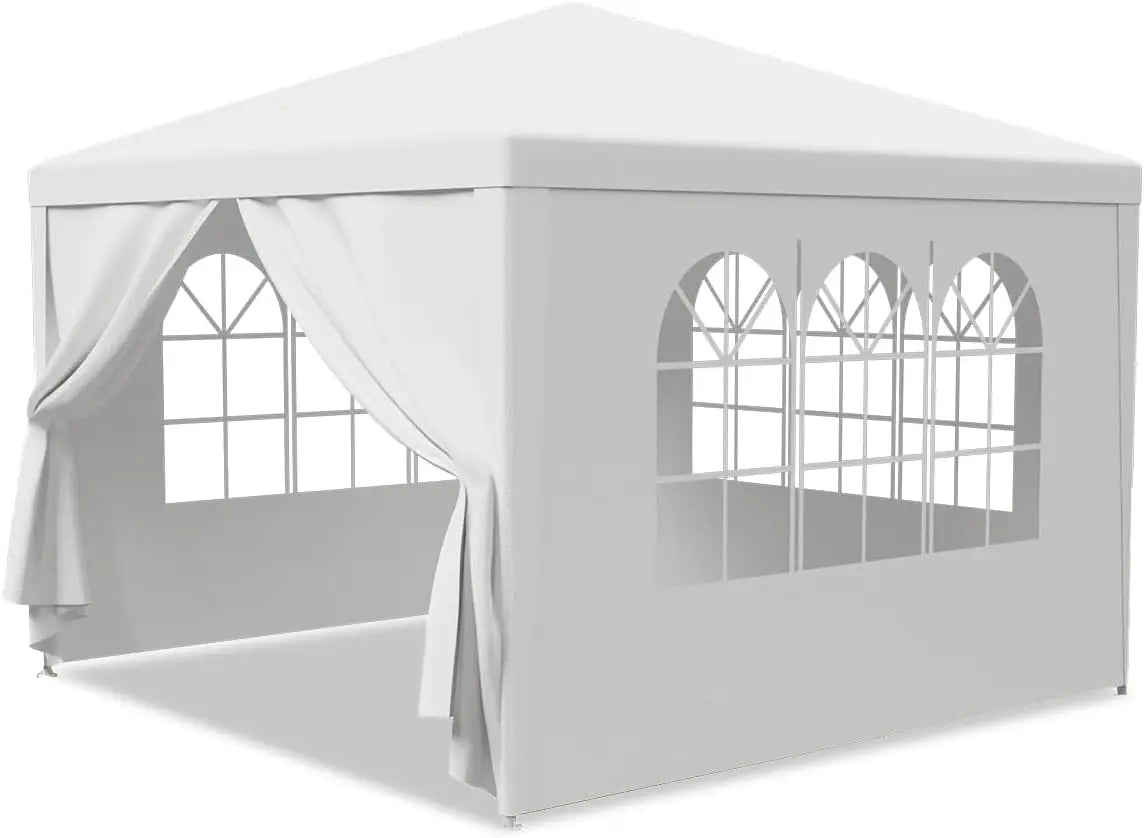 Outdoor Canteen Tent with Removable Sidewalls United States White Tent