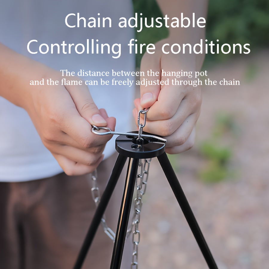 Adjustable Outdoor Tripod Stand - Cookware Holder Tripod