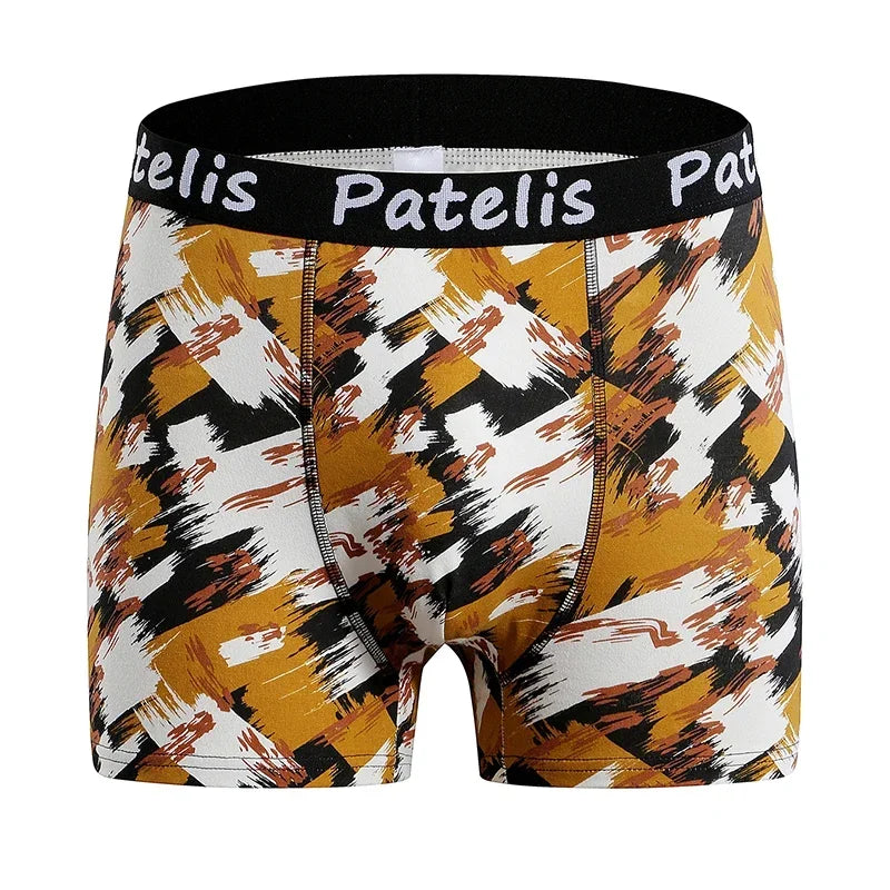 Plus Size Mens Boxers 110-210kg for Comfort orange Underwear