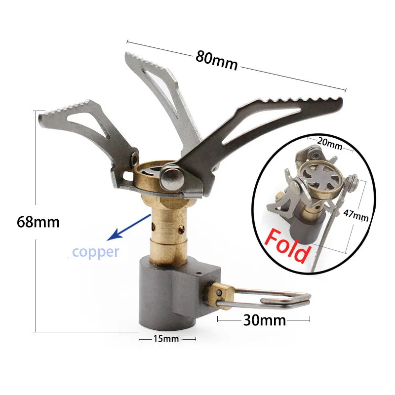 Military Outdoors Portable Camping Gas Stove for Adventure Mini Style Camping