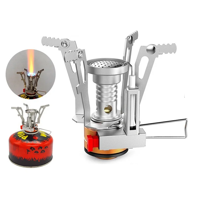Portable Mini Gas Cooker for Outdoor Camping Adventures Camping