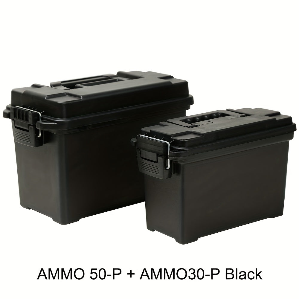 Lockable PVC Ammo Storage Container 30+50P Balck Storage Container