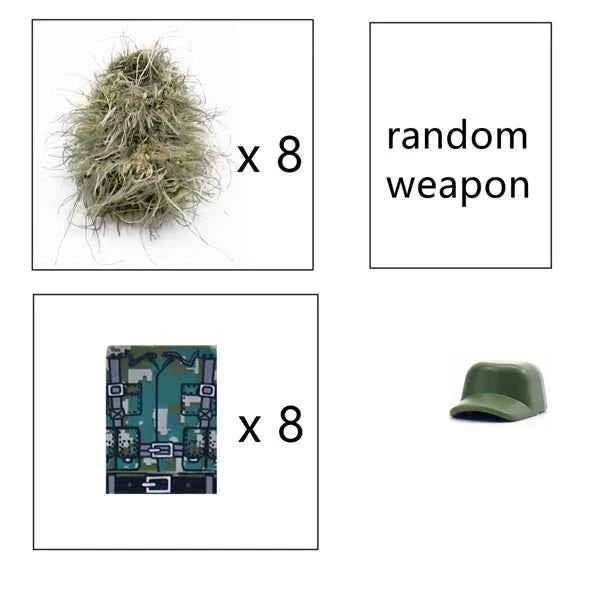 6pcs Army Special Forces Soldier Figure Toys 99-ghillie Toys